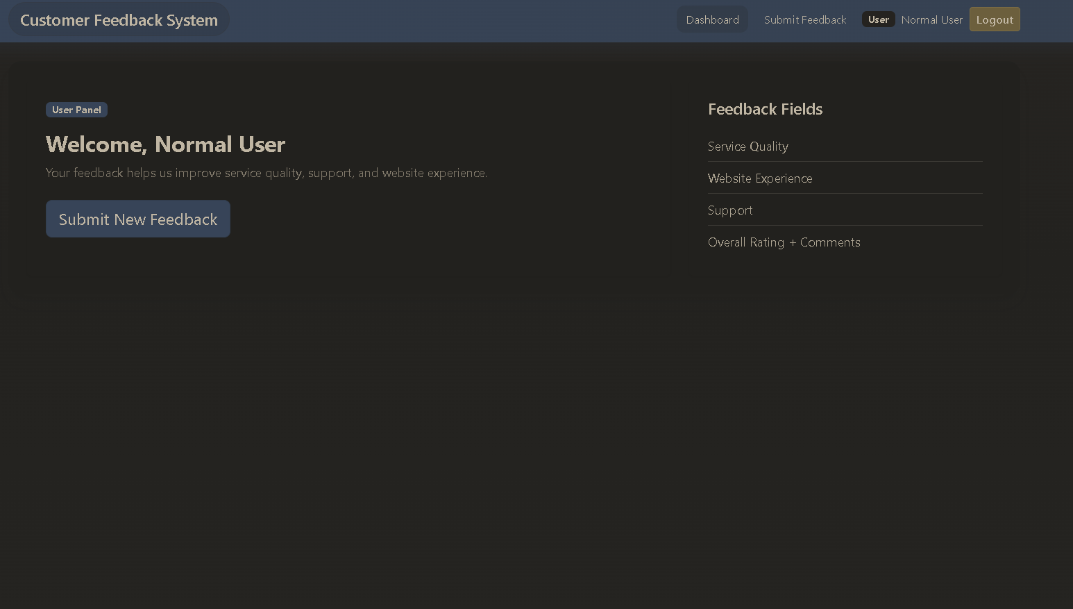 Customer Feedback and Rating System screenshot 7
