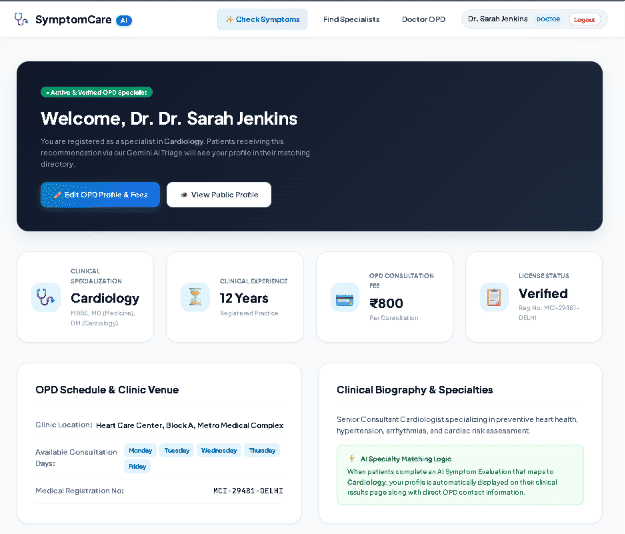 AI Symptom Checker & Doctor Recommendation Platform screenshot 12
