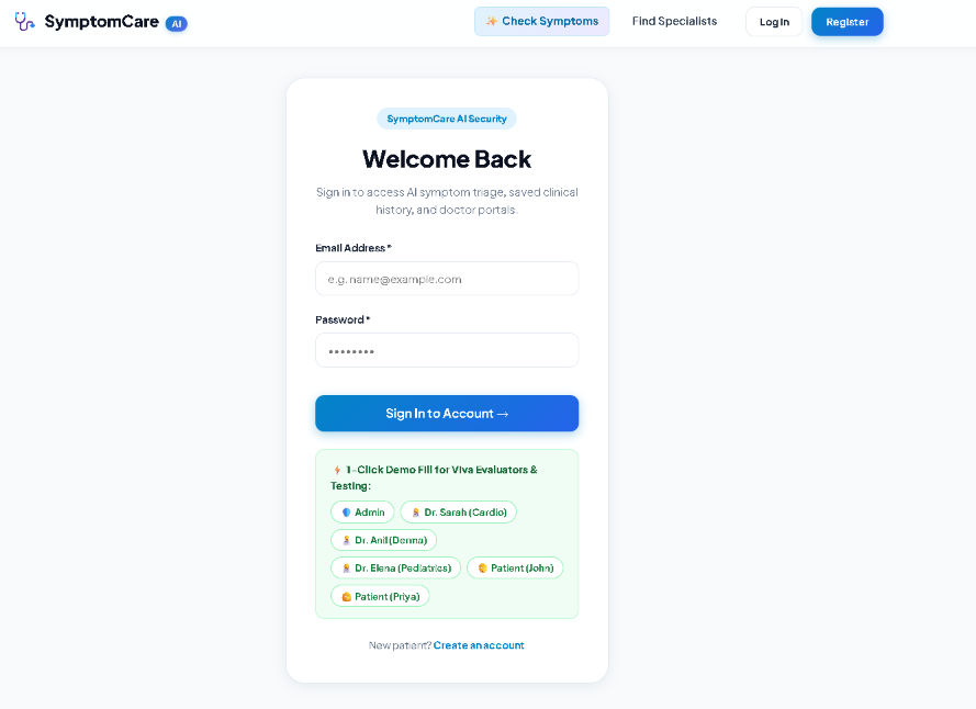 AI Symptom Checker & Doctor Recommendation Platform screenshot 3