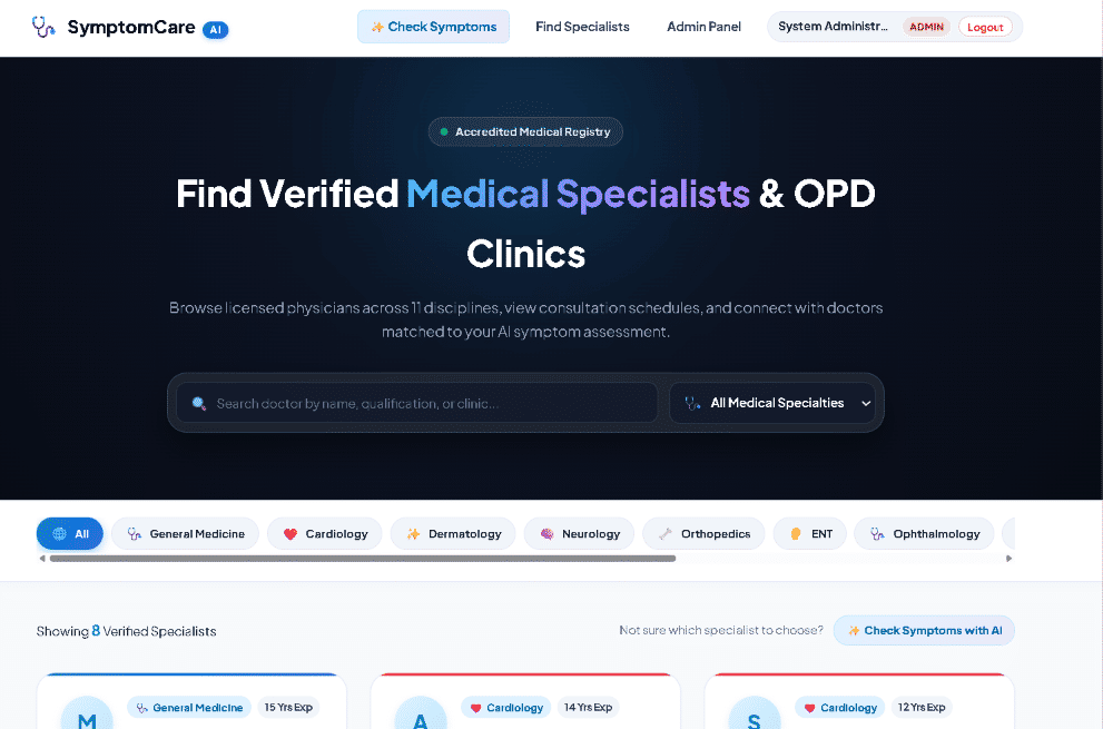 AI Symptom Checker & Doctor Recommendation Platform screenshot 9