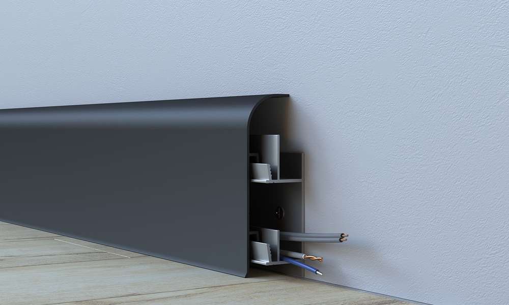 sentio aluminum skirting board