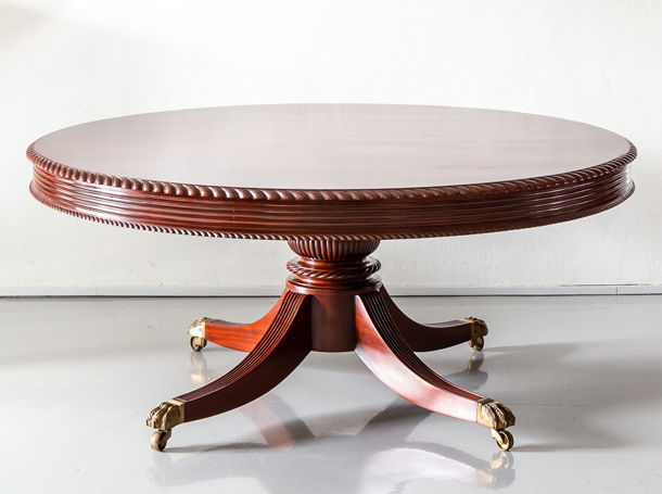Antique British Colonial Mahogany Dining Table The Past Perfect Collection Antique British Colonial Mahogany, Antique Round Mahogany Dining Table
