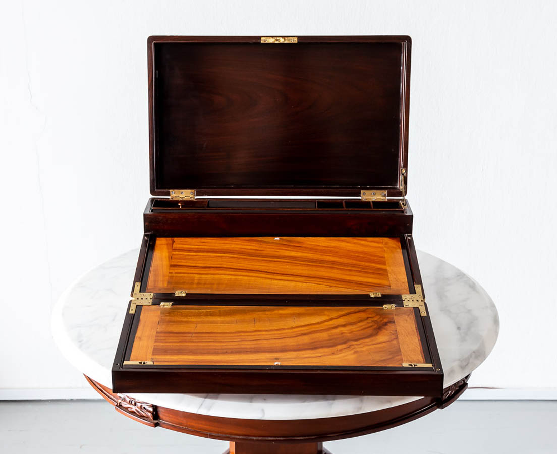 Antique Triple Opening Writing Box - The Past Perfect Collection