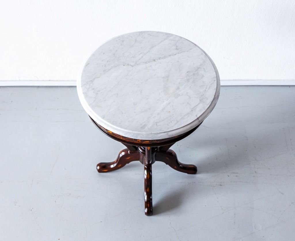 Antique Portuguese Colonial Marble Top Side Table The Past Perfect Collection
