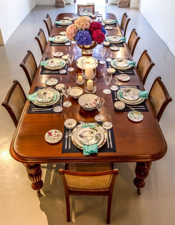How to Decorate an Antique Dining Table The Past Perfect Collection