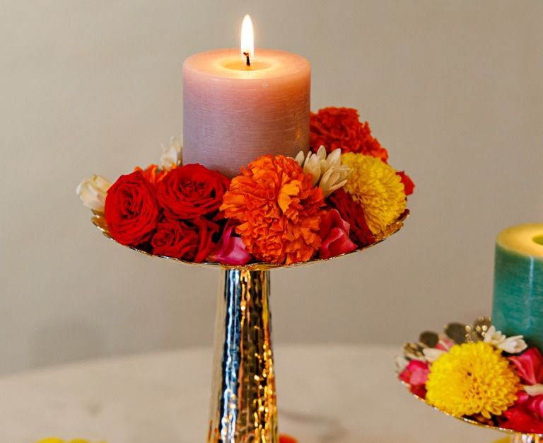 Beautiful Diwali Décor Ideas - Tamara Candle Stand - Good Earth -The Past Perfect Collection - Singapore