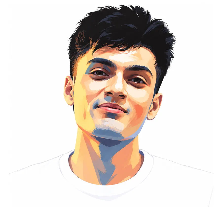 Chaitanya, painted portrait