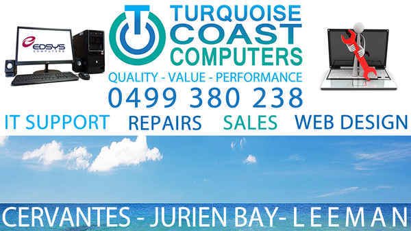 Turquoise Coast Computers - Computer & Laptop Retailers In Jurien Bay