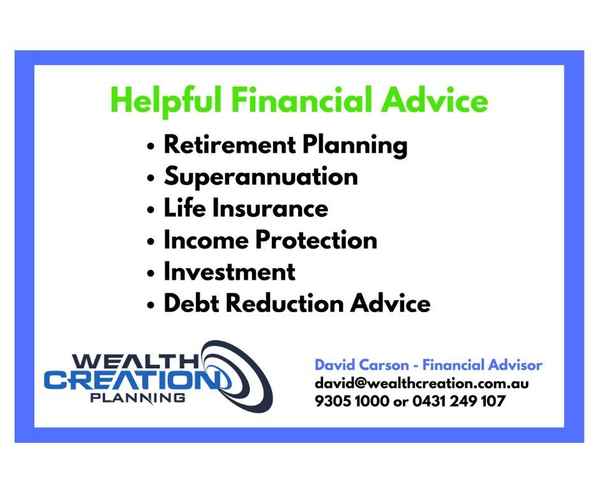 Wealth Creation Planning - Financial Services In Merriwa