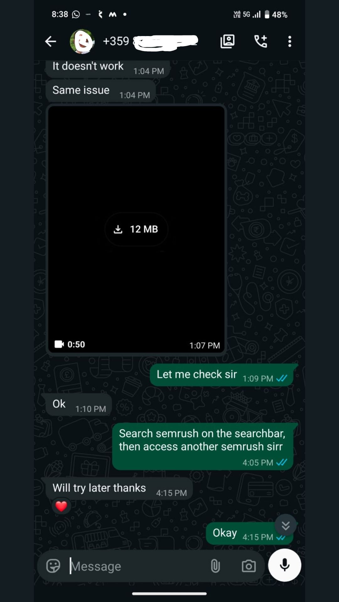 Client feedback 9