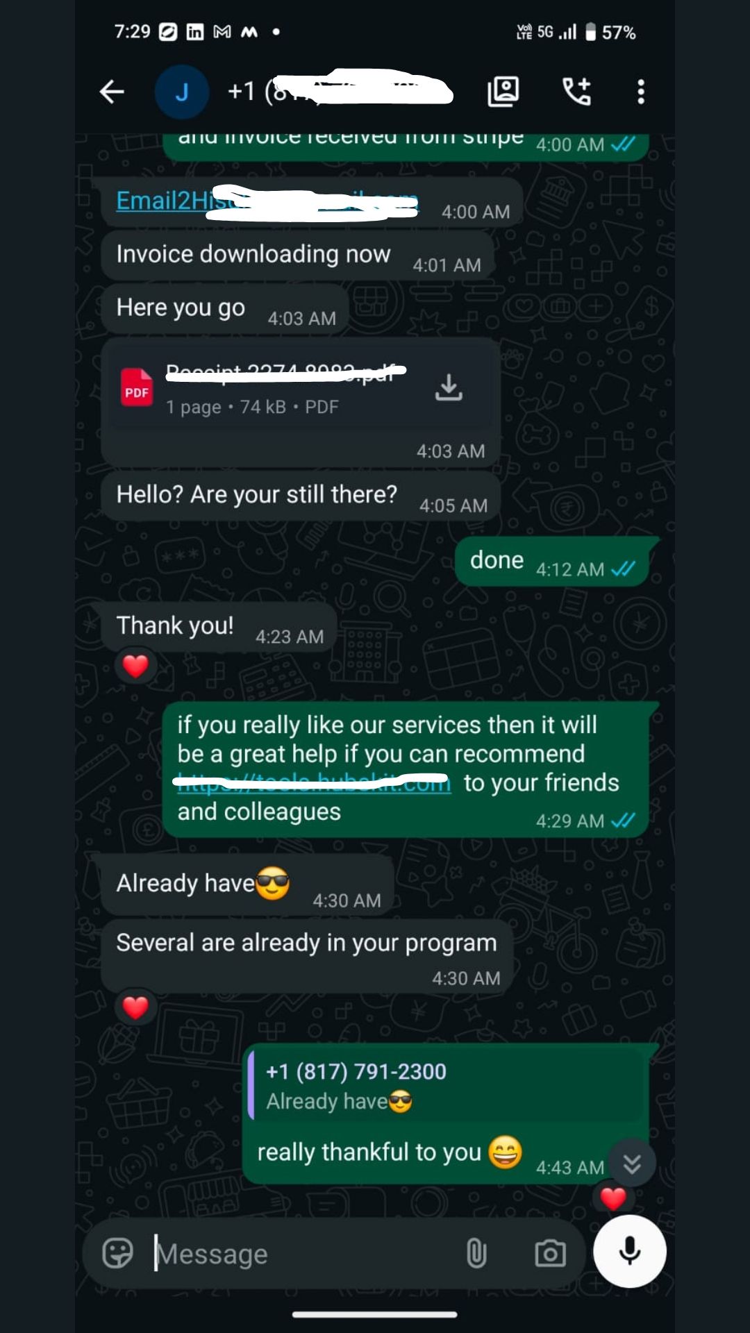 Client feedback 10