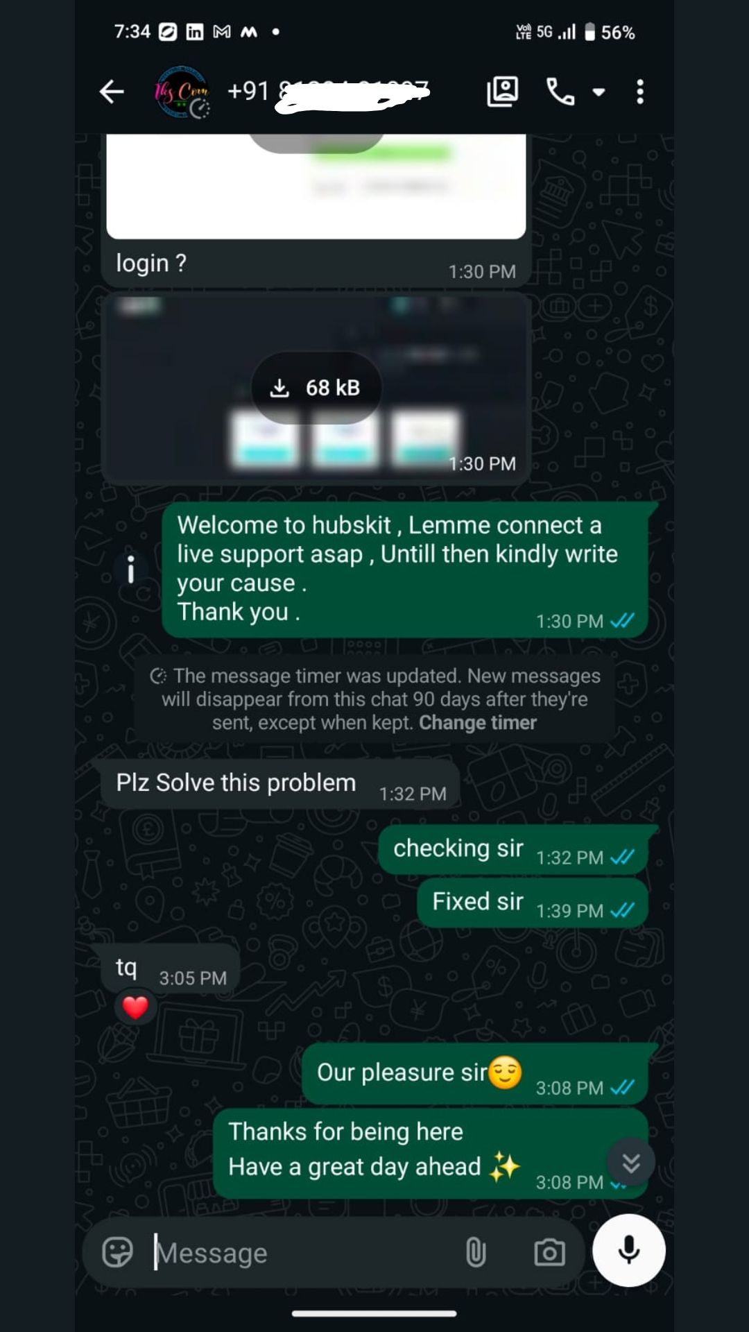 Client feedback 5
