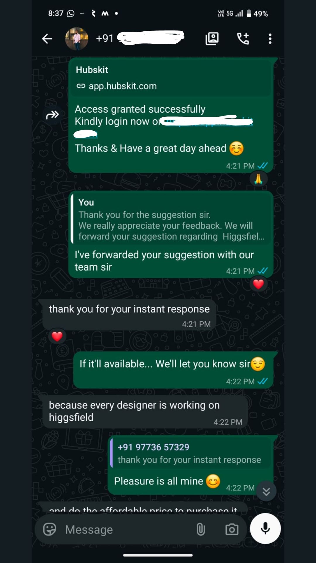 Client feedback 3