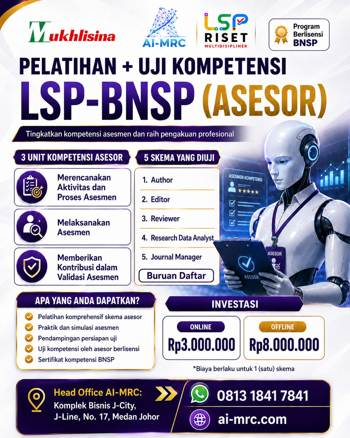 Sampul program Pelatihan + Uji Kompetensi (Asesor)