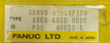 A06B-6058-H006 | FANUC Servo Amplifiers A06B-6058-H006 | FANUC Servo Amplifiers