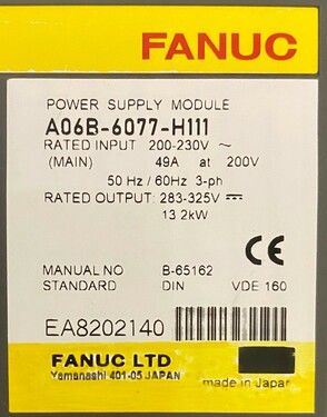 FANUC A06B-6077-H111 | In Stock Ships Overnight FANUC A06B-6077-H111 | In Stock Ships Overnight