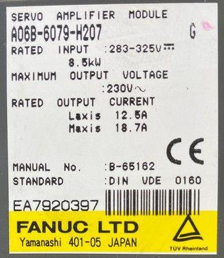 FANUC A06B-6079-H207 | In Stock Ships Overnight
