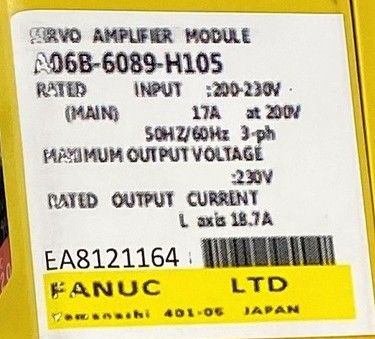 FANUC A06B-6089-H105 | In Stock Ships Overnight