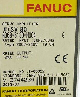 A06B-6130-H004 | FANUC Servo Amplifiers A06B-6130-H004 | FANUC Servo Amplifiers