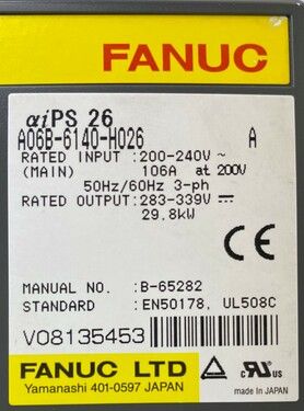 A06B-6140-H026 | FANUC Power Supplies