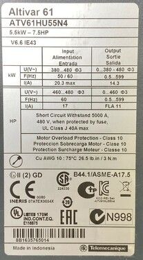 Schneider Electric ATV61HU55N4 | In Stock Ships Overnight