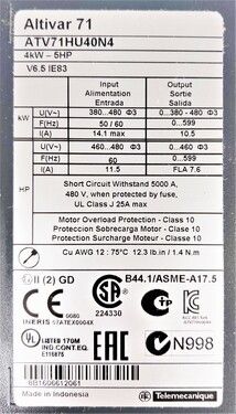 Schneider Electric ATV71HU40N4 | In Stock Ships Overnight