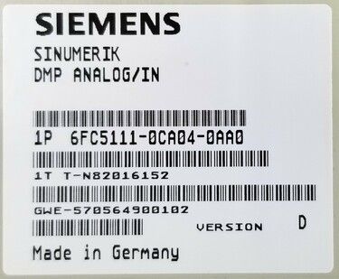Module De Sortie Siemens 6FC5111-0CA03-0AA2 - Neuf En Boîte Avec Garantie 1 An