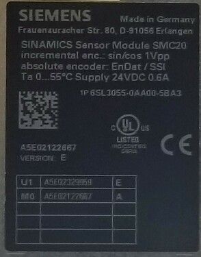 6SL3055-0AA00-5BA3 SIEMENS - Encoder conection module | IP20; SINAMICS S120; 500Hz | Transfer Multisort Elektronik