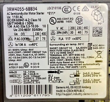 3RW4055-6BB34 | Siemens Breakers