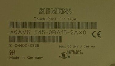 6AV6545-0BA15-2AX0 | Siemens HMIs