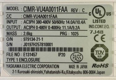 Yaskawa CIMR-VU4A0011FAA | In Stock Ships Overnight Yaskawa CIMR-VU4A0011FAA | In Stock Ships Overnight