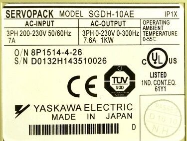 SGDH-10AE | Yaskawa AC Drives