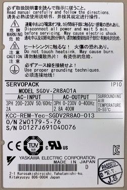 YASKAWA AC-Servotreiber SGDV-2R8A01A – Neu Mit Einem Jahr Garantie