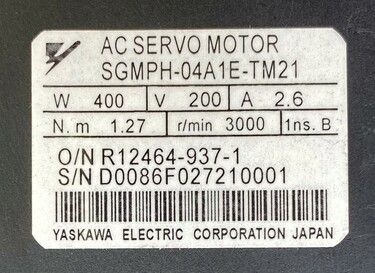 SGMPH-04A1E-TM21 | Yaskawa Servo Motors