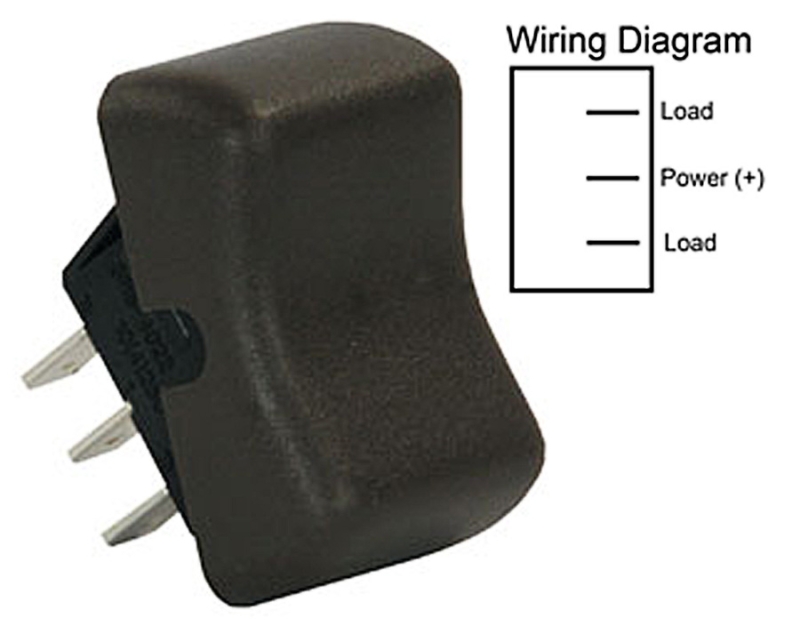 SPST ON/ON ROCKER SWITCH  BROWN