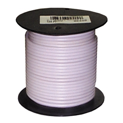 PRIMARY COPPER WIRE - WHITE - 14 GAUGE 100' SPOOLS