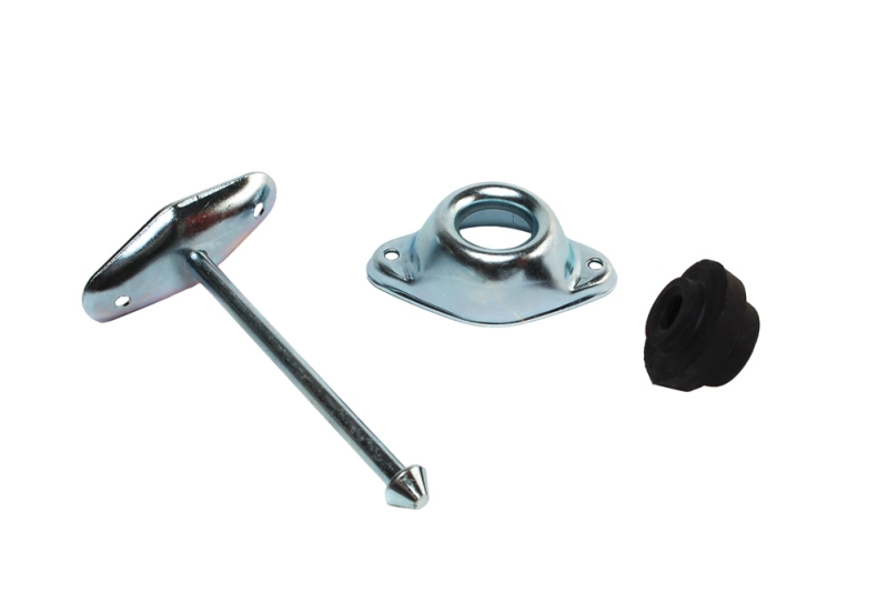 Entry Door Holder Metal Plunger - Straight 4-3/4"