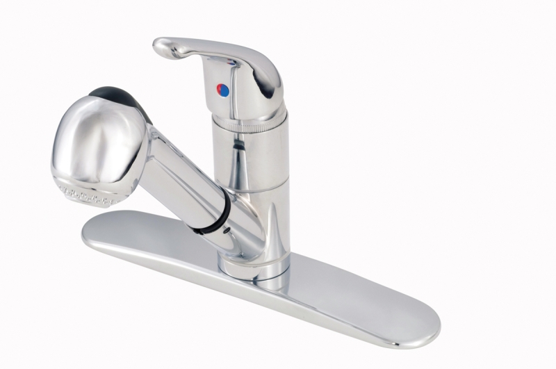 Faucet - Kitchen Chrome with Pull-Out Spout and Spray