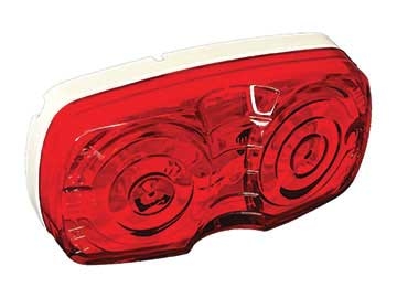 Double Bulls-Eye LED Marker Light  Red