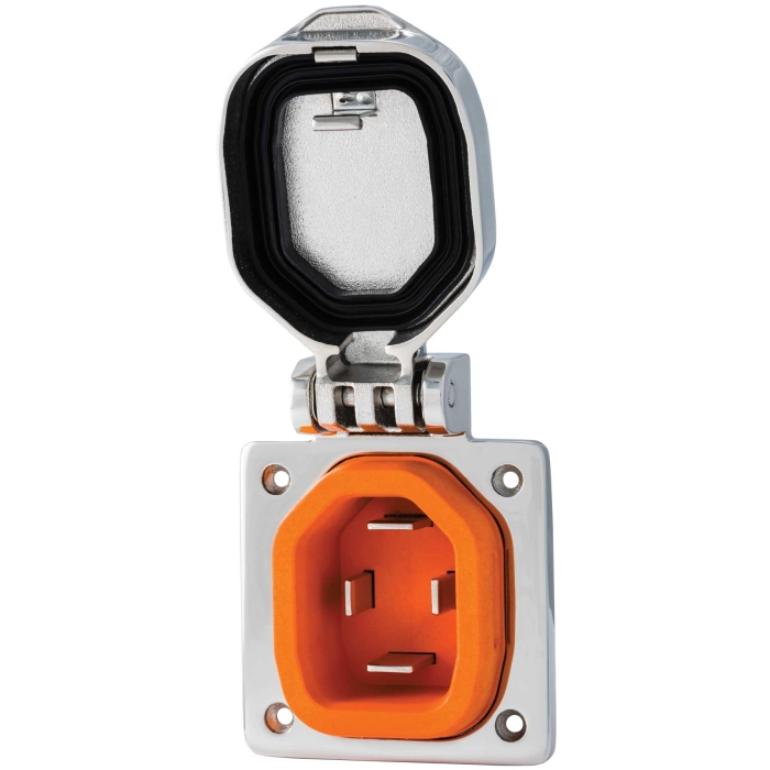 Inlet - 50 Amp Stainless Steel