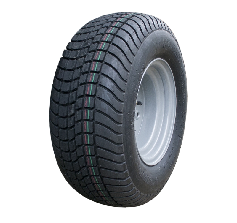 TIRE AND WHEEL ECO TRAIL BIAS PLY 20.5 X 800 X 10 LRD; SILVER SOLID 5 HOLE