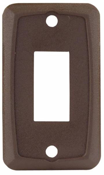 SWITCH PLATE - SINGLE BROWN 1/PKG