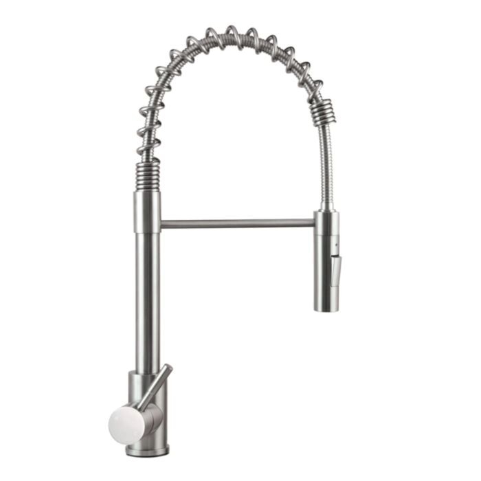Coiled Pull-down Faucet - Stainless Steel