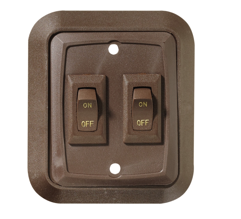 Wall Plate Switch Double  On/Off SPST