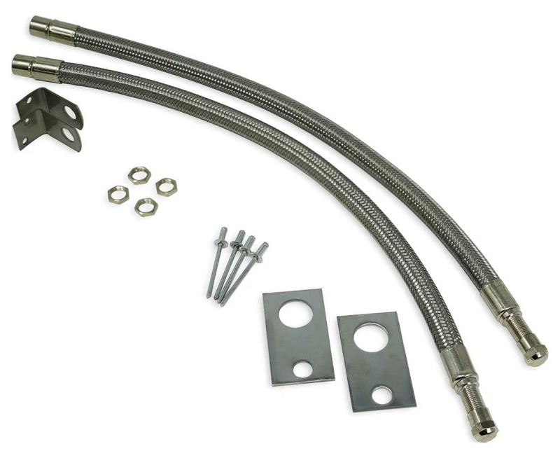 TireMinder Braided Steel Valve Extender Kit - For 16-9.5" Wheels