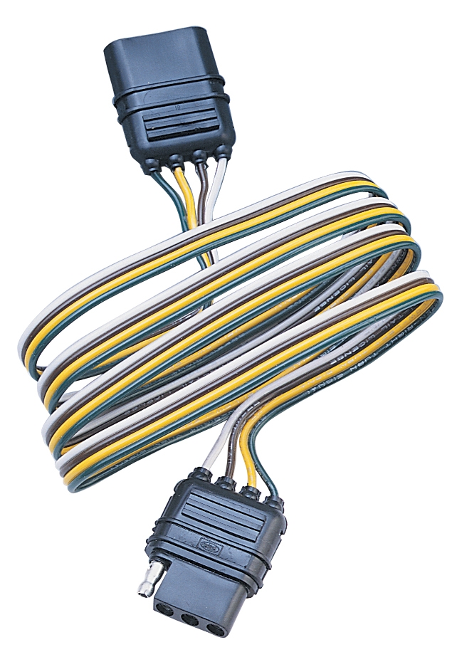 CONNECTOR EXTENSION HARNESS 4 WIRE FLAT 4'