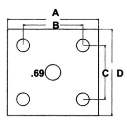 MEDIUM DUTY AXLE U-BOLT PLATES