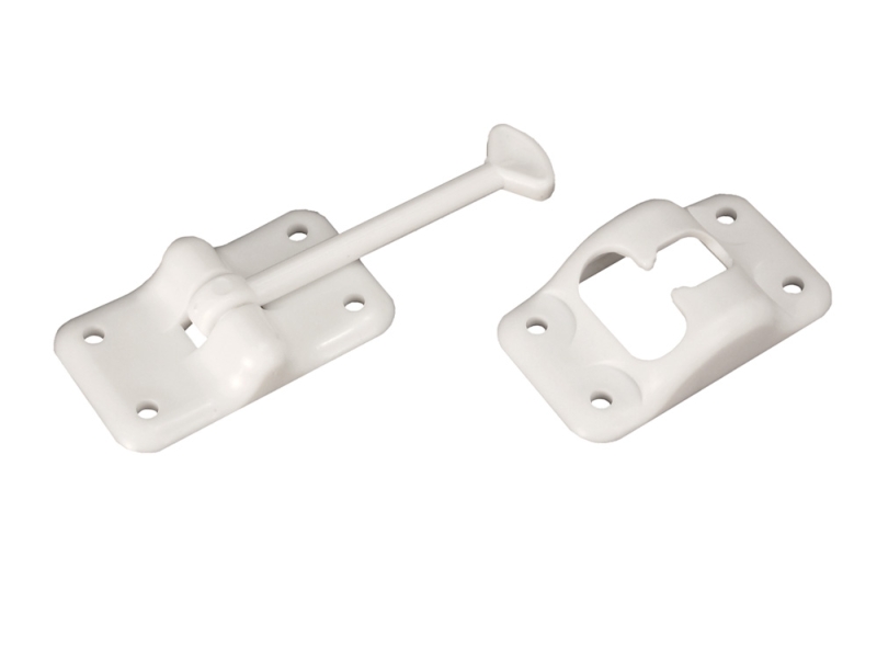 Entry Door Holder  Plastic - White 3-1/2"
