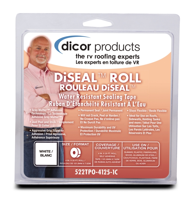 DiSeal Sealing Tape 4" x 12.5' - White
