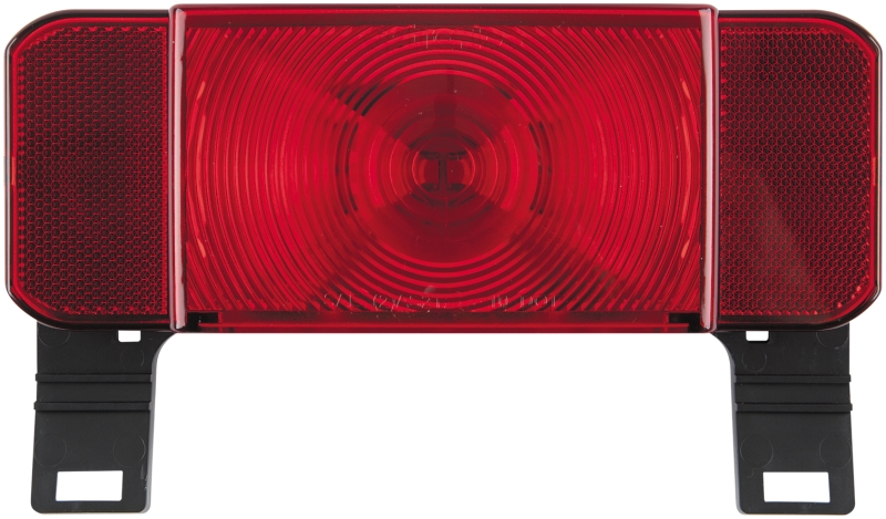 LED RV LOW PROFILE COMBINATION TAIL LIGHT DRIVER SIDE WITH LICENSE ILLUMINATOR BLACK BASE